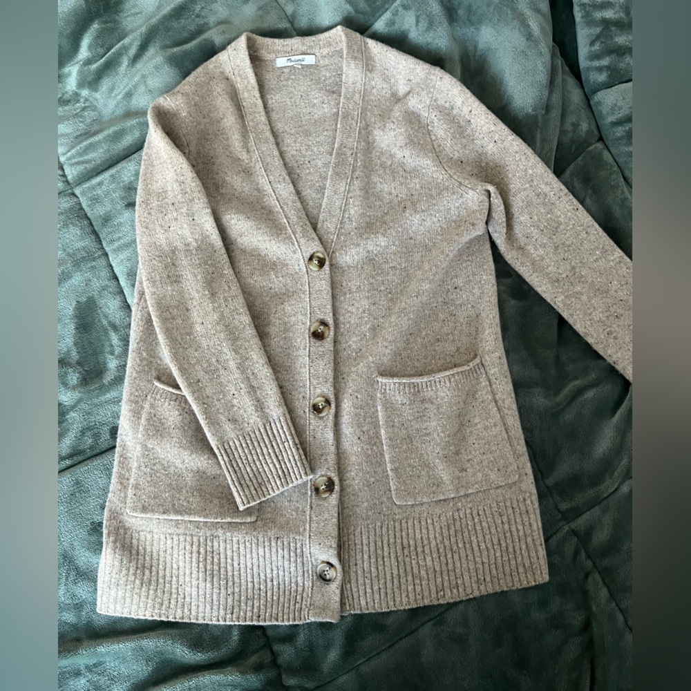 Madewell 100% Merino Wool Cardigan Sweater